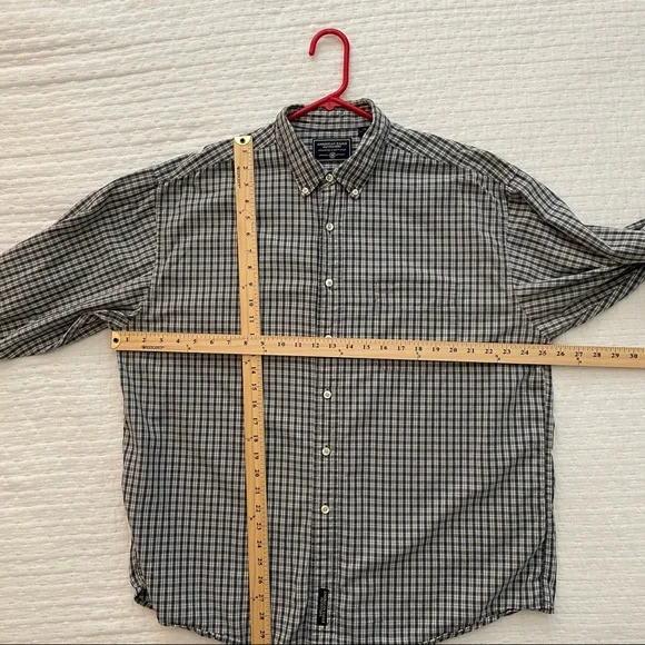 American Eagle Men’s Long Sleeve Shirt Button Up Plaid Gently Worn XL - Picture 5 of 6